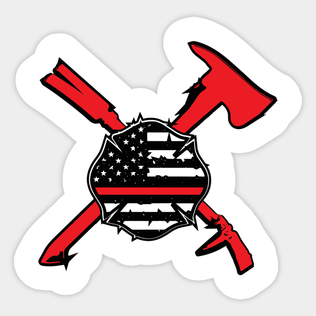 fire department shield Sticker by WPHmedia